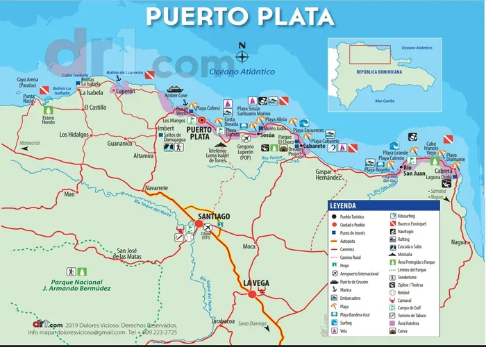 Mapa turistico Puerto Plata
